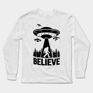 Bigfoot Alien Long Sleeve T-Shirt